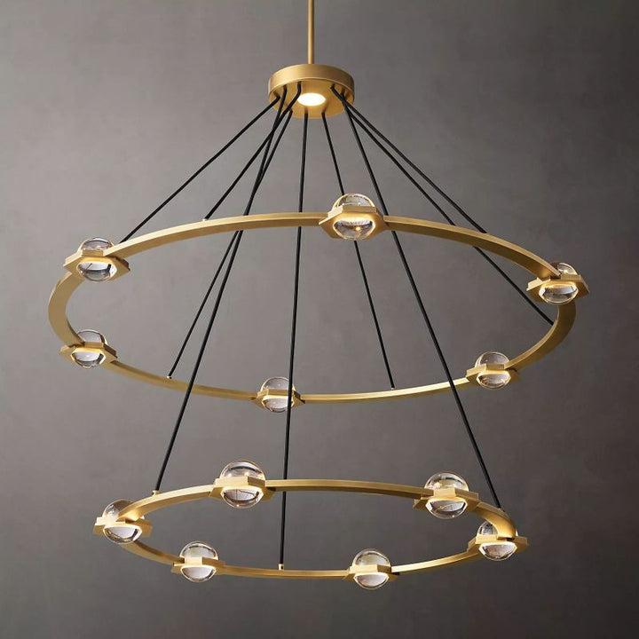 Planet Two-tier Round Chandelier 48" - thebelacan