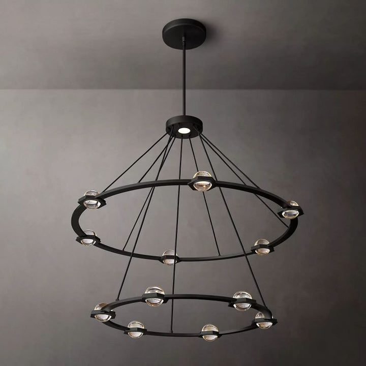 Planet Two-tier Round Chandelier 48" - thebelacan