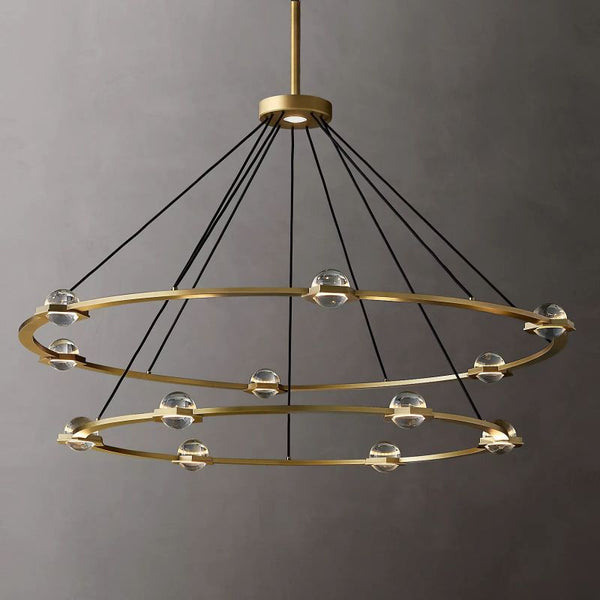 Planet Two-tier Round Chandelier 60" - thebelacan