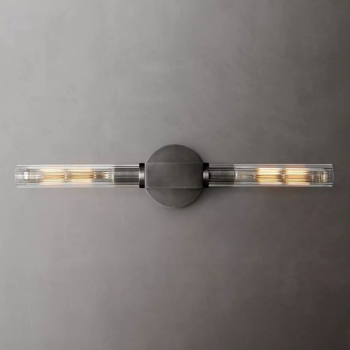 Prismatic Glass Linear Wall Sconce - thebelacan