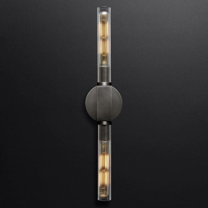 Prismatic Glass Linear Wall Sconce - thebelacan