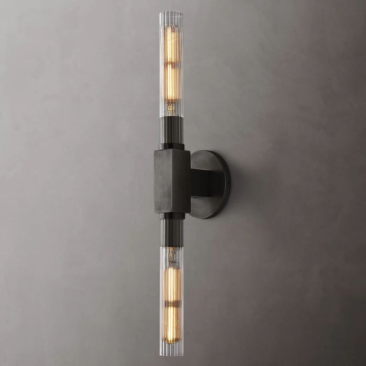 Prismatic Glass Linear Wall Sconce - thebelacan