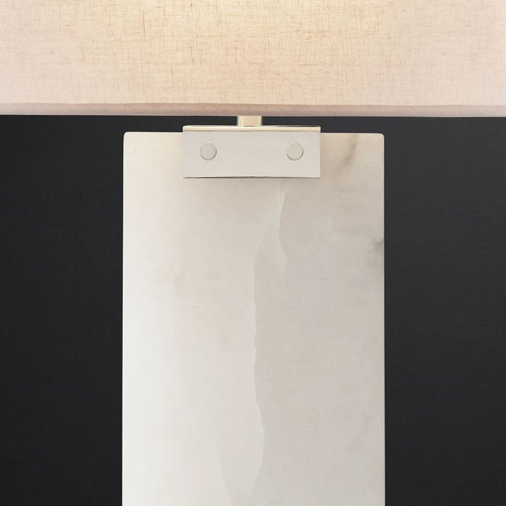 Rectangular Column Alabster Table Lamp - thebelacan