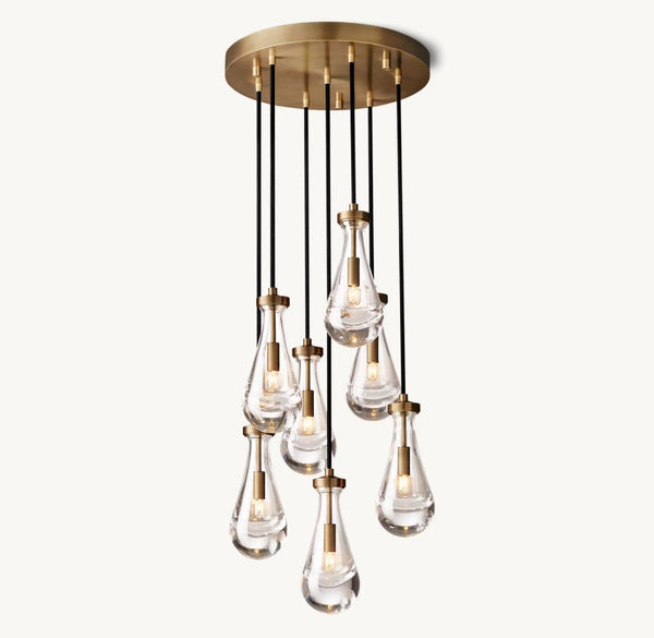 Raindrop Round Chandelier 18"