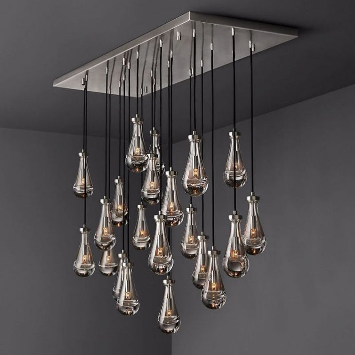 Raindrops Rectangular Chandelier 72" - thebelacan