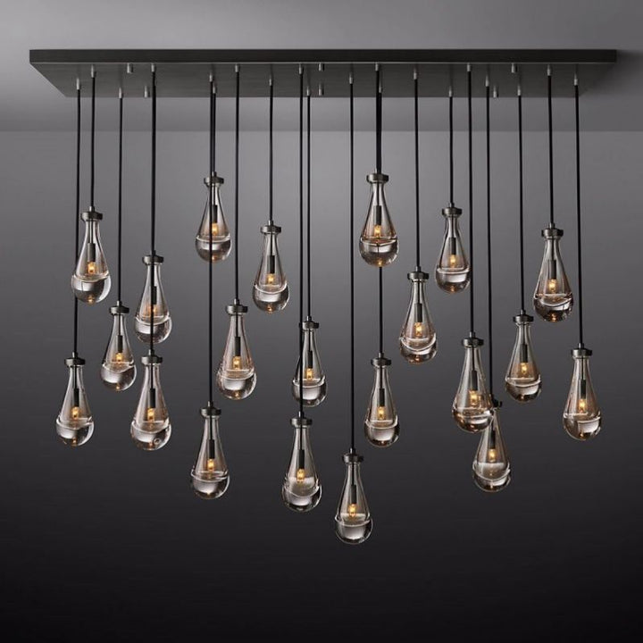 Raindrops Rectangular Chandelier 72" - thebelacan