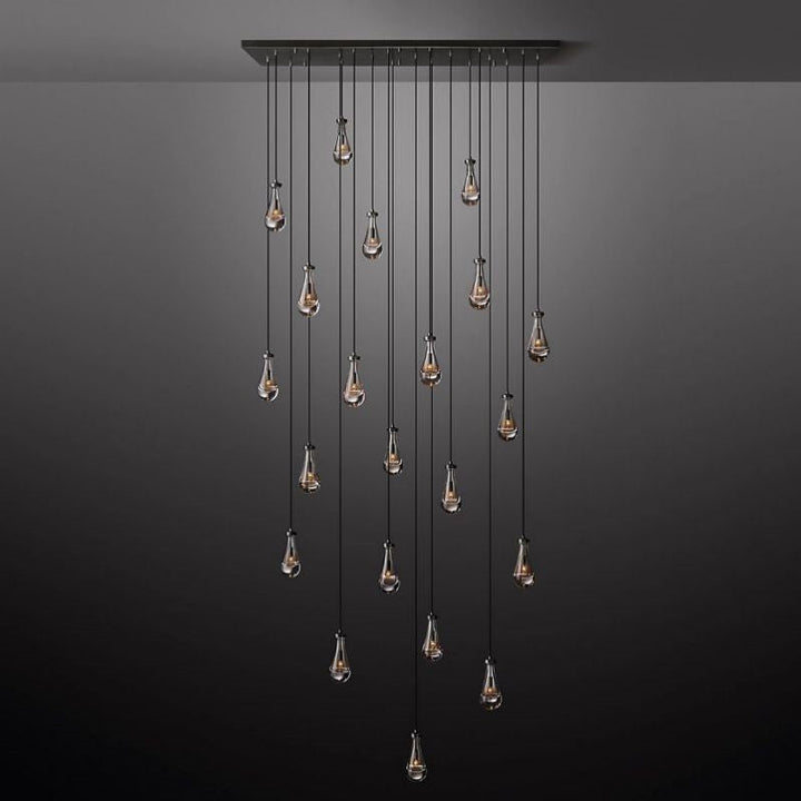 Raindrops Rectangular Chandelier 72" - thebelacan