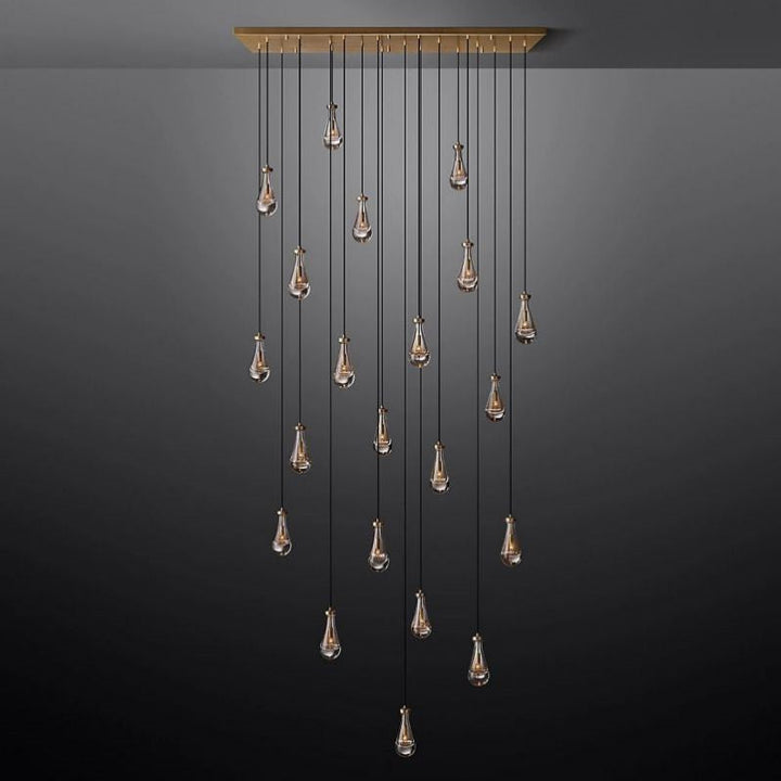 Raindrops Rectangular Chandelier 72" - thebelacan