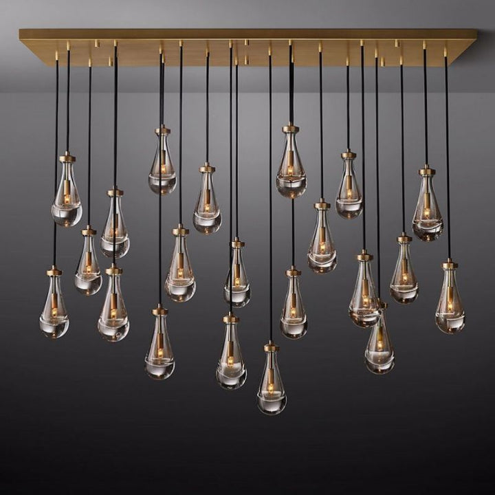 Raindrops Rectangular Chandelier 72" - thebelacan