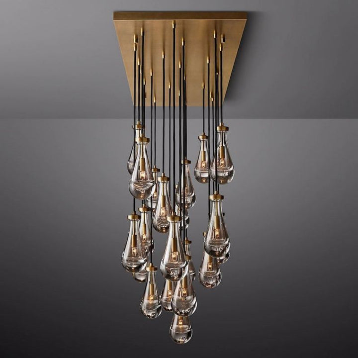 Raindrops Rectangular Chandelier 72" - thebelacan