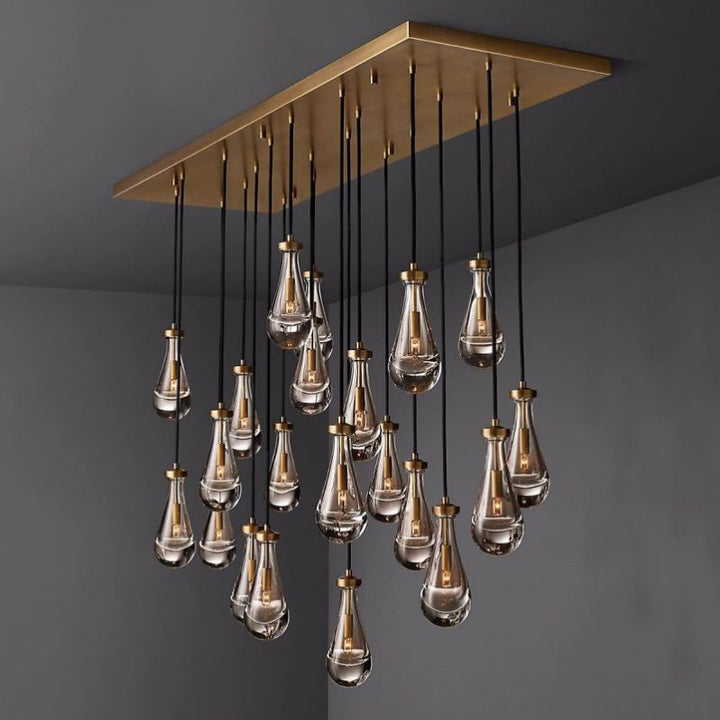 Raindrops Rectangular Chandelier 72" - thebelacan