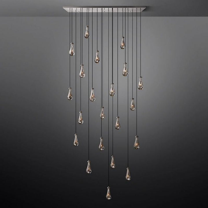 Raindrops Rectangular Chandelier 72" - thebelacan