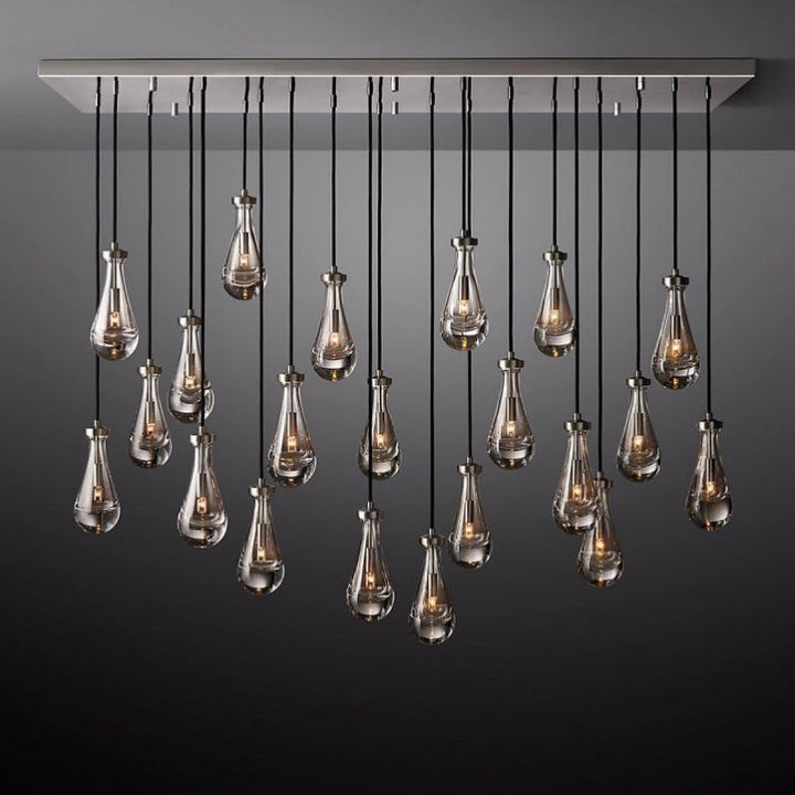 Raindrops Rectangular Chandelier 72" - thebelacan