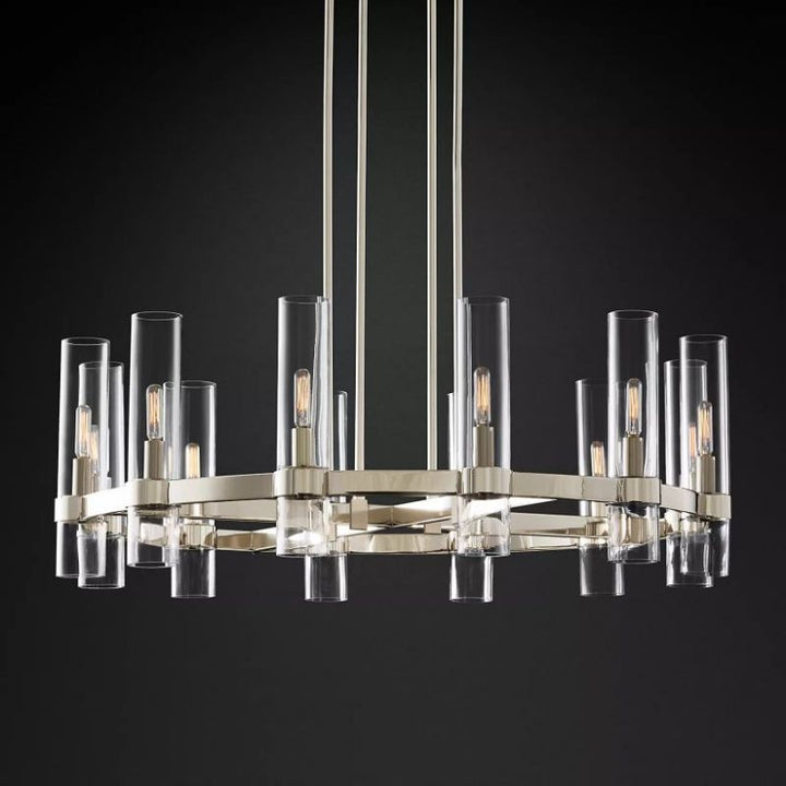 Ravelle Round Chandelier 36" - thebelacan