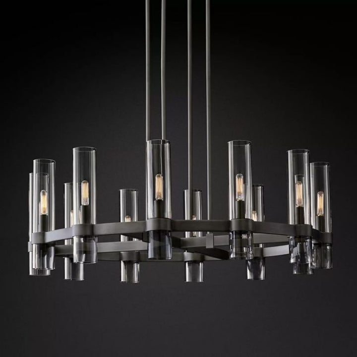 Ravelle Round Chandelier 36" - thebelacan