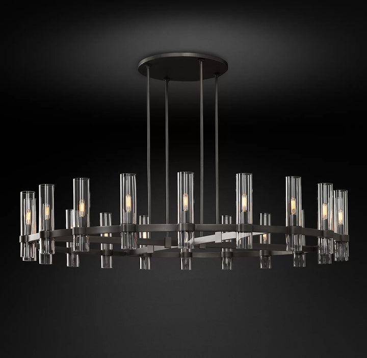 Ravelle Round Chandelier 60" - thebelacan