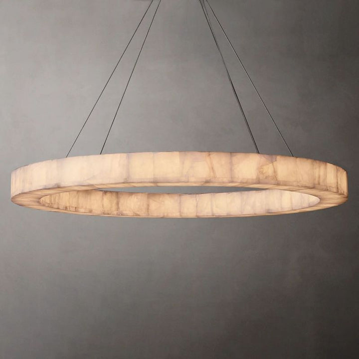 Riveage Calcite Round Chandelier 31"40"60" - thebelacan