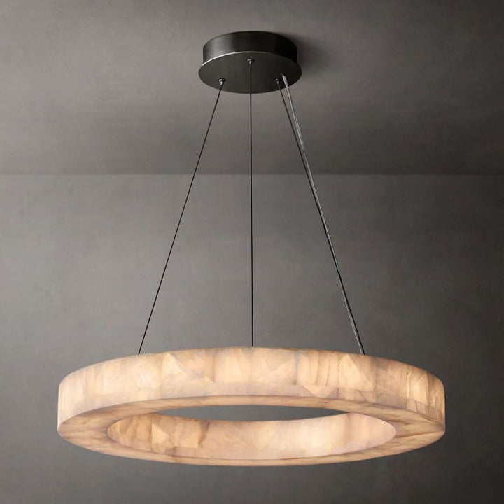 Riveage Calcite Round Chandelier 31"40"60" - thebelacan