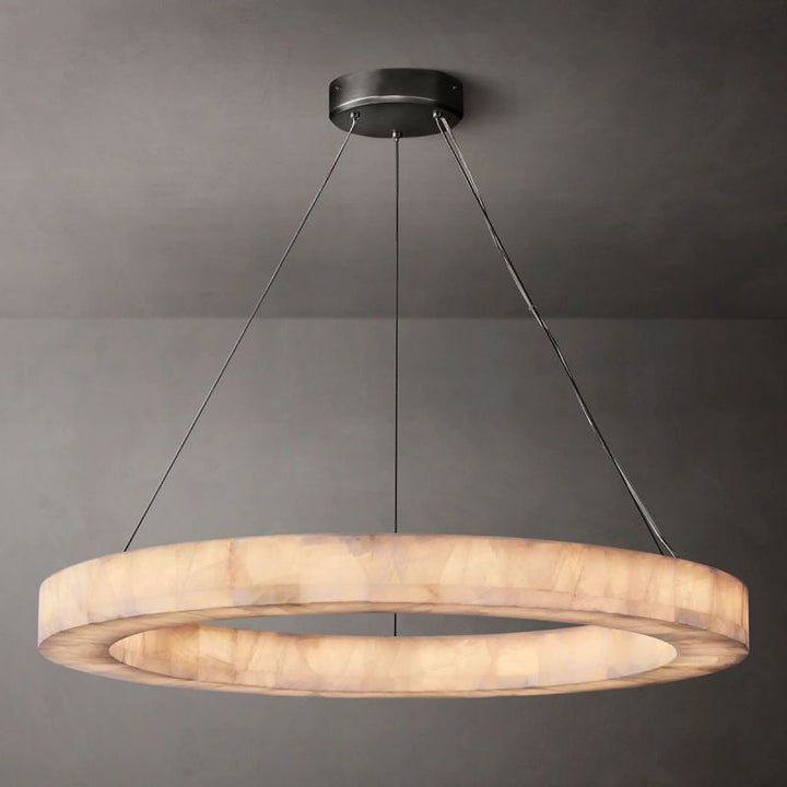 Riveage Calcite Round Chandelier 31"40"60" - thebelacan