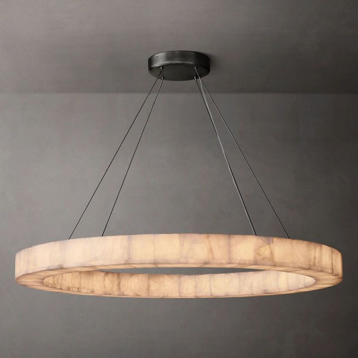 Riveage Calcite Round Chandelier 31"40"60" - thebelacan