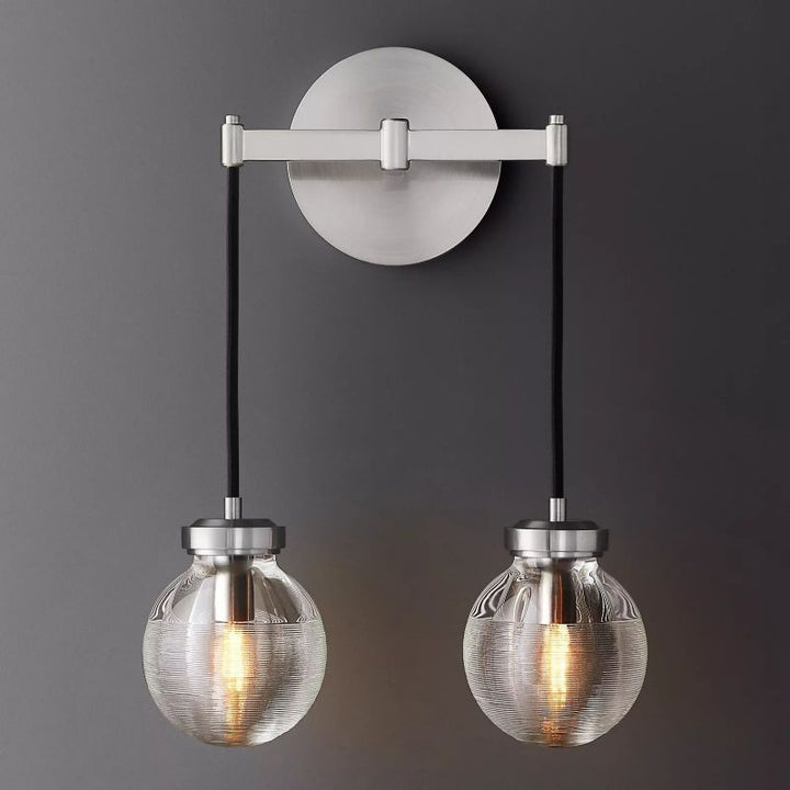 Roby Spherical Modern Double Wall Sconce - thebelacan