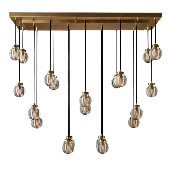 Roby Spherical Modern Rectangular Chandelier 54” - thebelacan