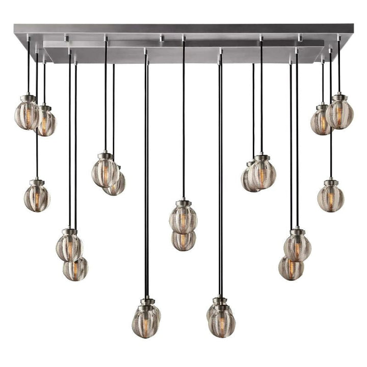 Roby Spherical Modern Rectangular Chandelier 54” - thebelacan