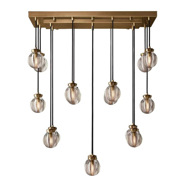 Roby Spherical Modern Rectangular Chandelier 36” - thebelacan