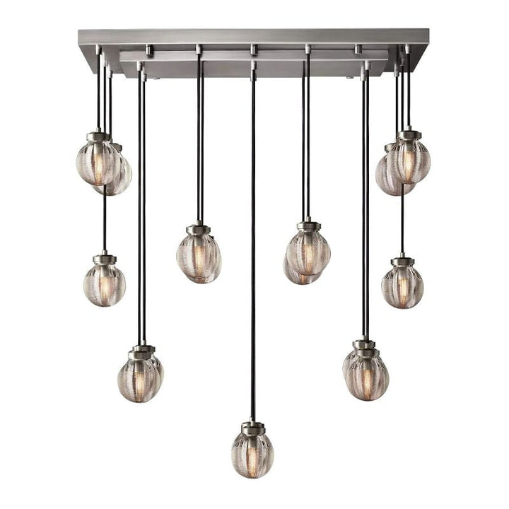 Roby Spherical Modern Rectangular Chandelier 36” - thebelacan