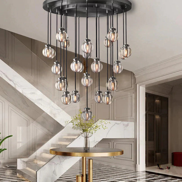 Roby Spherical Modern Round Chandelier 38" - thebelacan