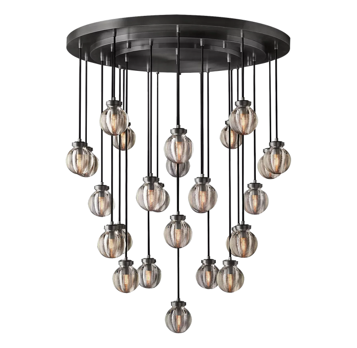 Roby Spherical Modern Round Chandelier 38" - thebelacan