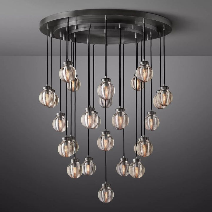 Roby Spherical Modern Round Chandelier 38" - thebelacan