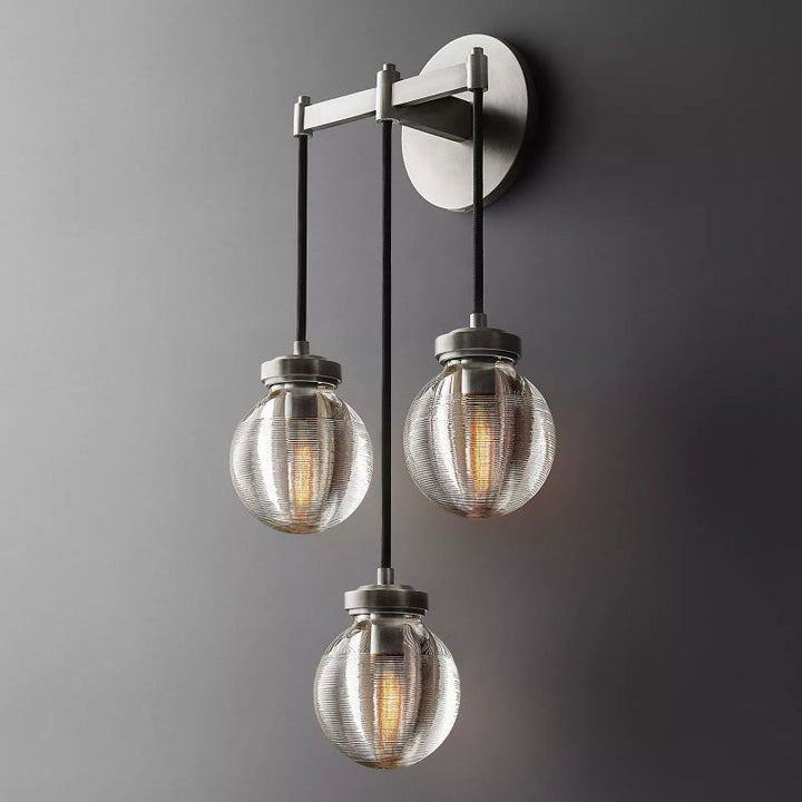 Roby Spherical Modern Triple Wall Sconce - thebelacan