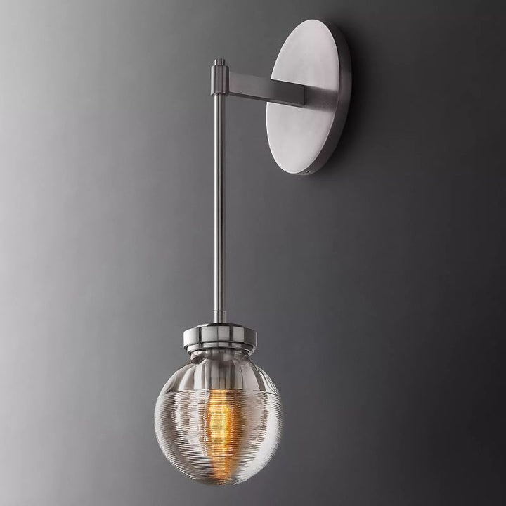 Roby Spherical Modern Wall Sconce (Rod) - thebelacan