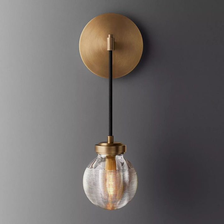 Roby Spherical Modern Wall Sconce (cord) - thebelacan