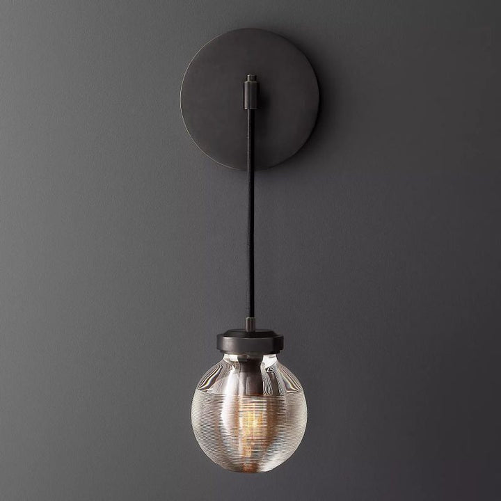 Roby Spherical Modern Wall Sconce (cord) - thebelacan