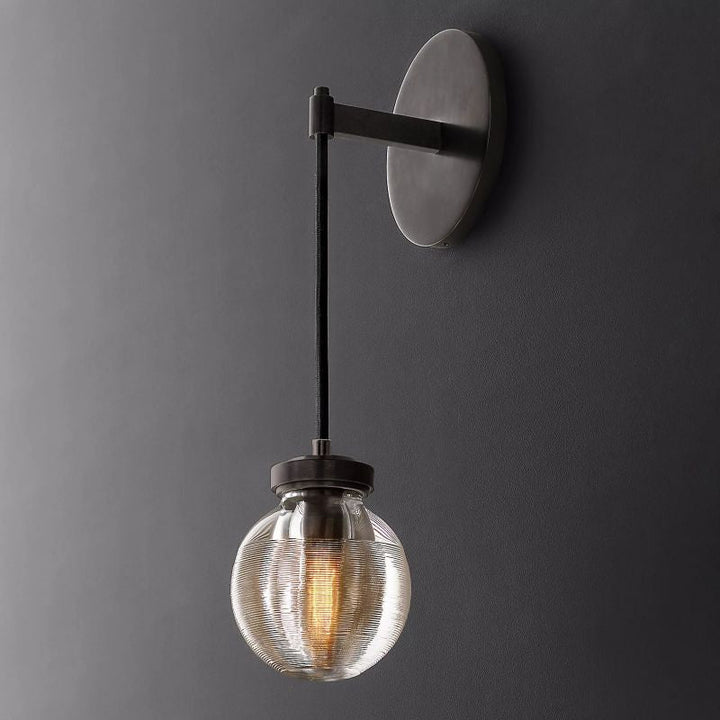 Roby Spherical Modern Wall Sconce (cord) - thebelacan