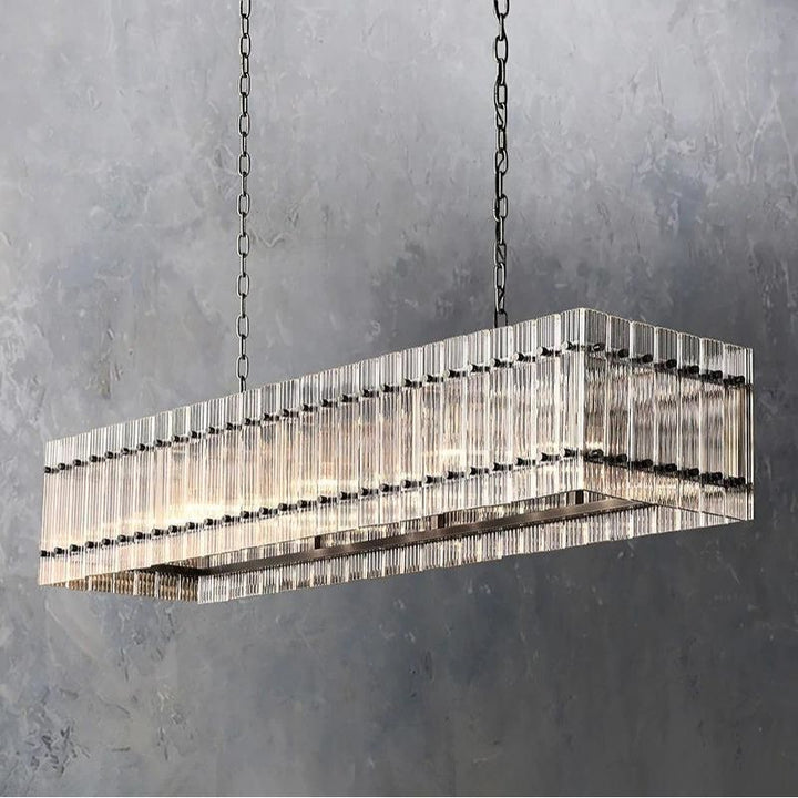 San Marco Rectangular Chandelier 54" - ebuylight