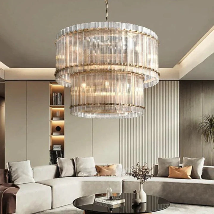 San Marco Two-tier Luxury Round Chandelier 37" - ebuylight