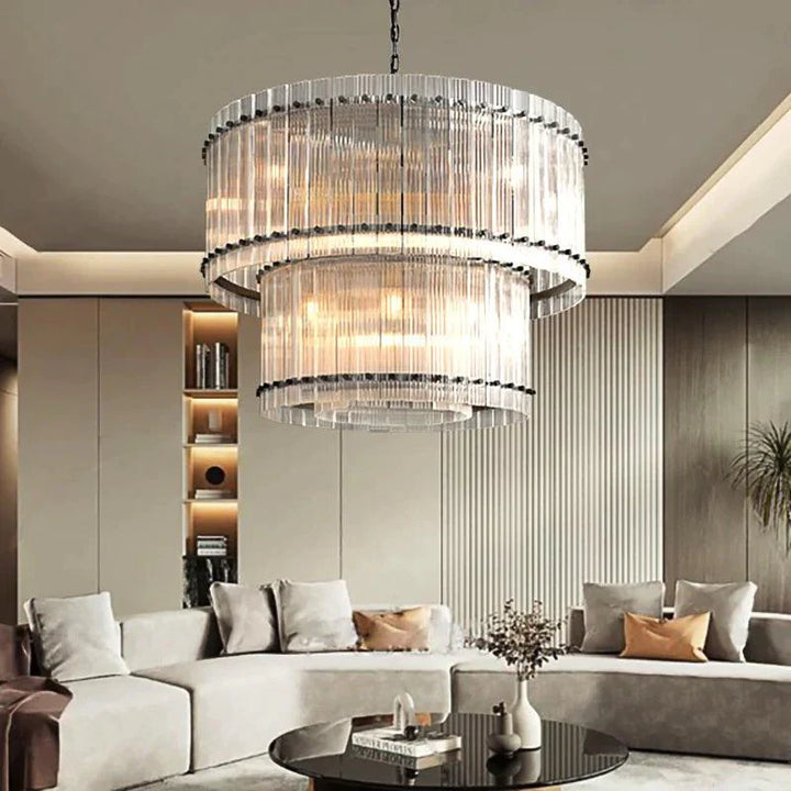 San Marco Two-tier Luxury Round Chandelier 37" - ebuylight