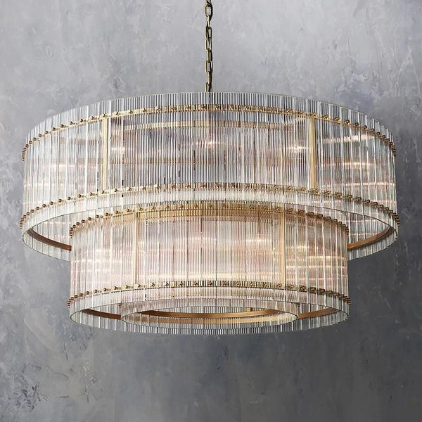 San Marco Two-tier Luxury Round Chandelier 60" - ebuylight