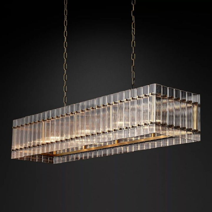 San Marco Rectangular Chandelier 54" - ebuylight