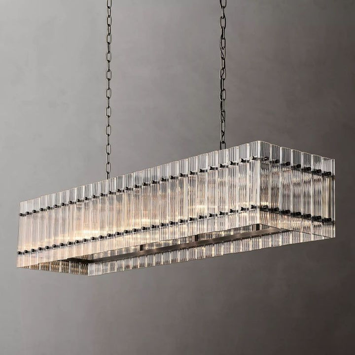 San Marco Rectangular Chandelier 54" - ebuylight