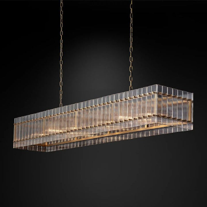 San Marco Rectangular Chandelier 72" - ebuylight