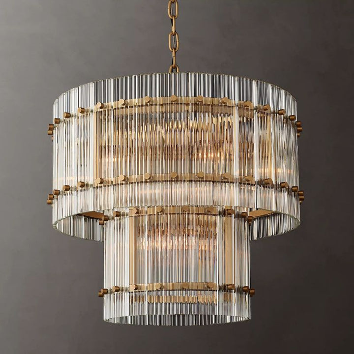 San Marco Two-tier Luxury Round Chandelier 22" - ebuylight