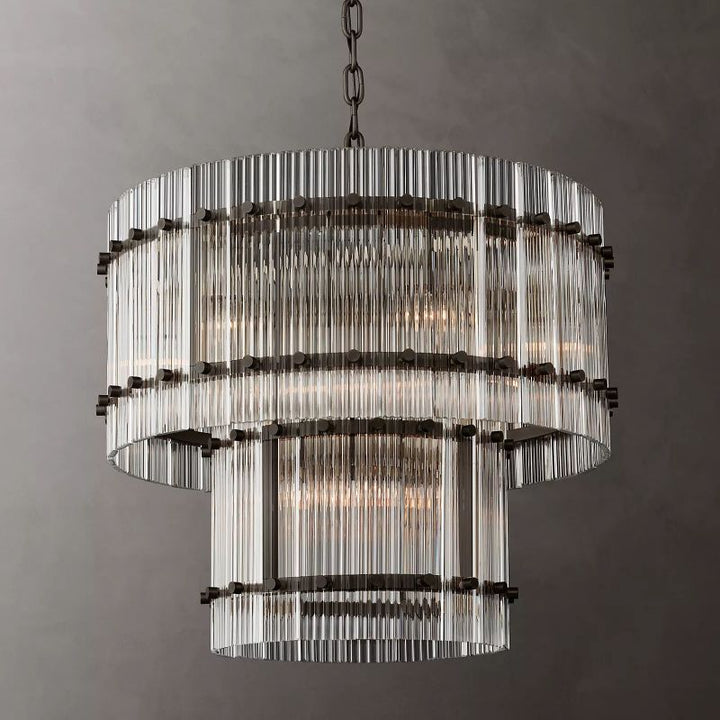 San Marco Two-tier Luxury Round Chandelier 22" - ebuylight