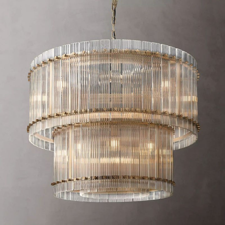 San Marco Two-tier Luxury Round Chandelier 37" - ebuylight