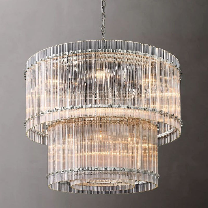 San Marco Two-tier Luxury Round Chandelier 37" - ebuylight