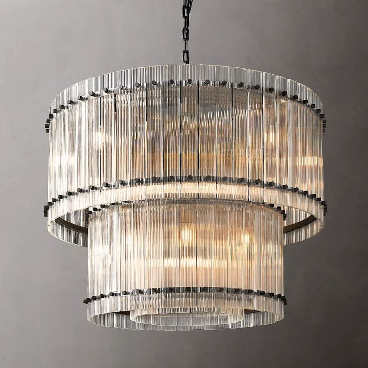 San Marco Two-tier Luxury Round Chandelier 37" - ebuylight