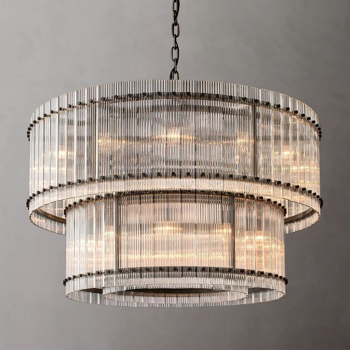 San Marco Two-tier Luxury Round Chandelier 48" - ebuylight